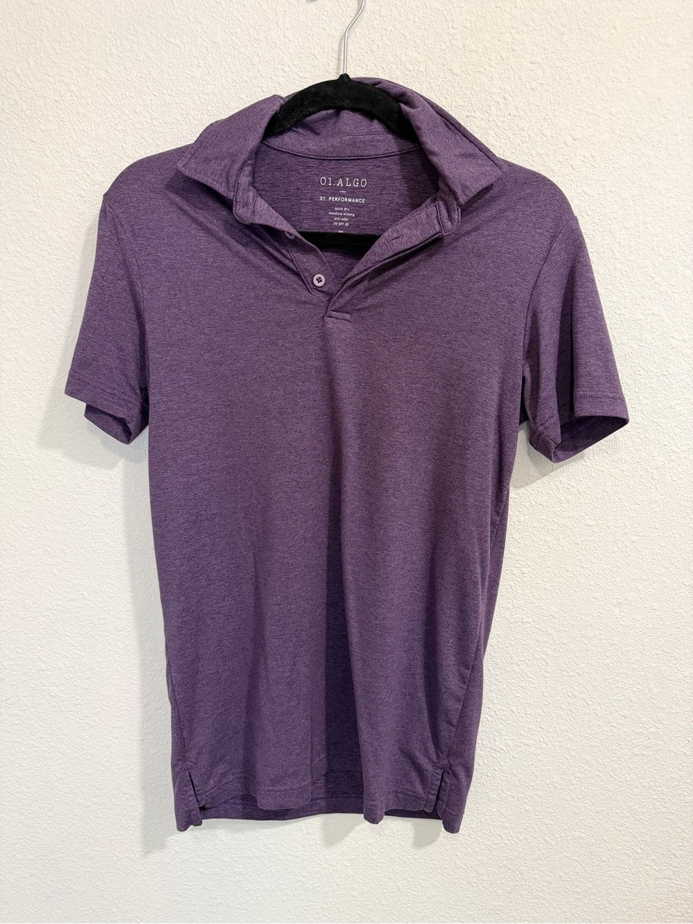 Men's Algo Purple Performance Polo